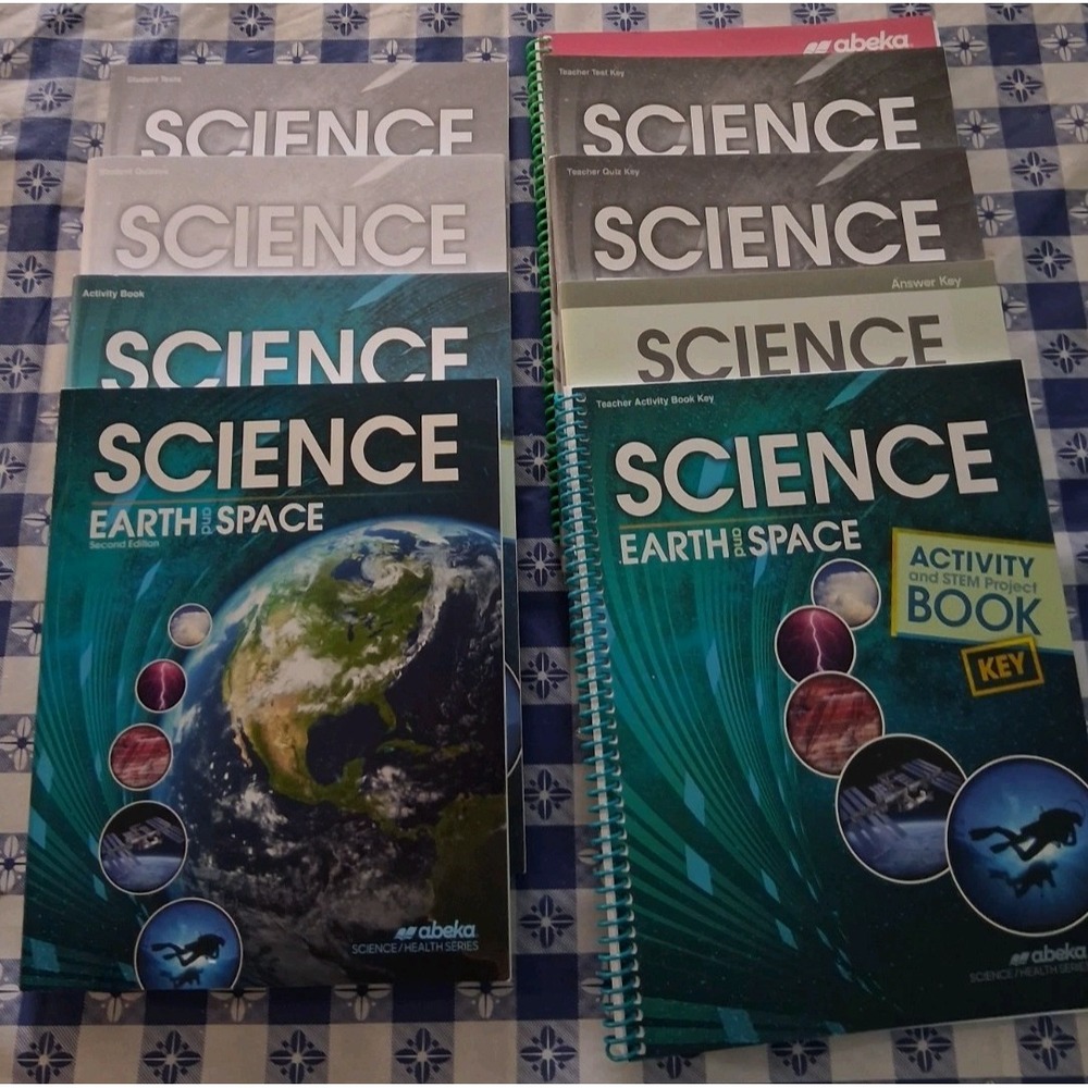 Abeka 8th Grade Earth Space Science Student Workbook Quizzes Test Keys 2nd Ed
